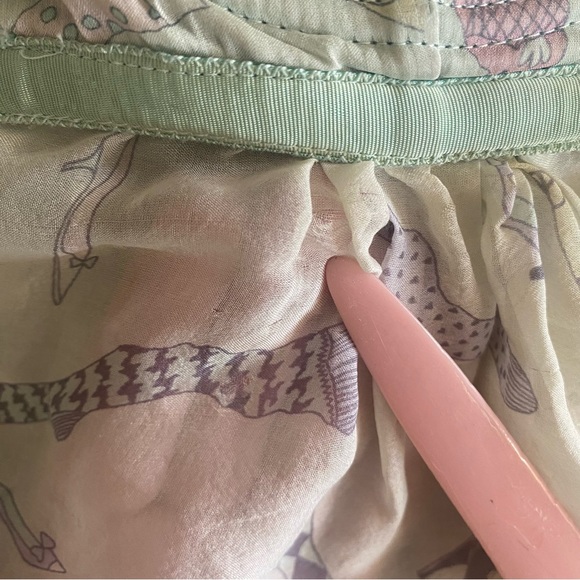 🎈SOLD 🎈Dolce & Gabbana Vintage Tank Top Baby Doll Top D & G Light Green Pink - Picture 8 of 16